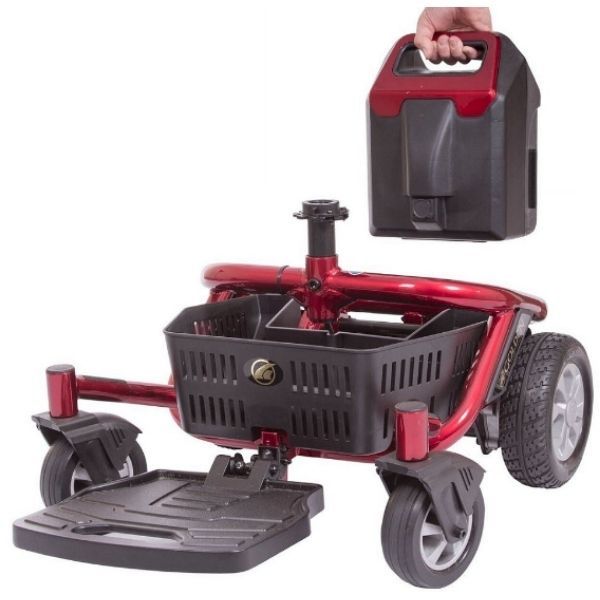 Golden Technologies LiteRider Envy GP162B Power Chair PTC Battery, Footplate and Under Storage Basket