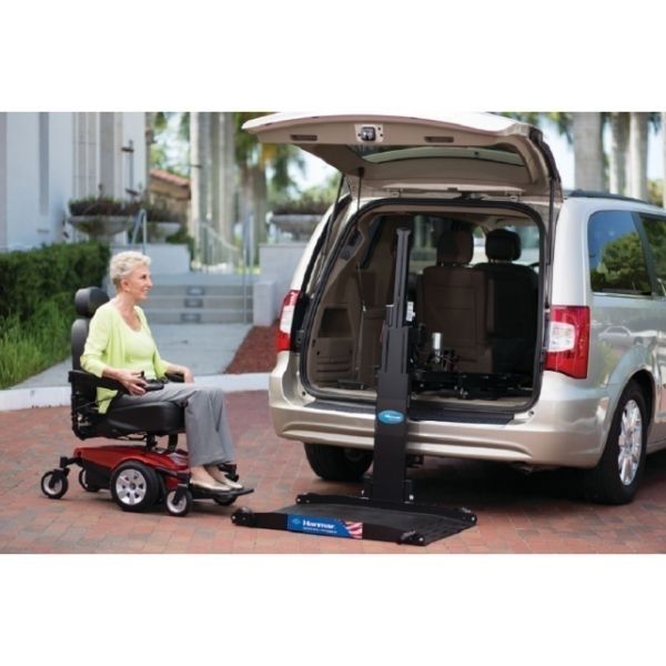 Harmar AL600 Hybrid Power Chair and Scooter Lift Use the remote control View