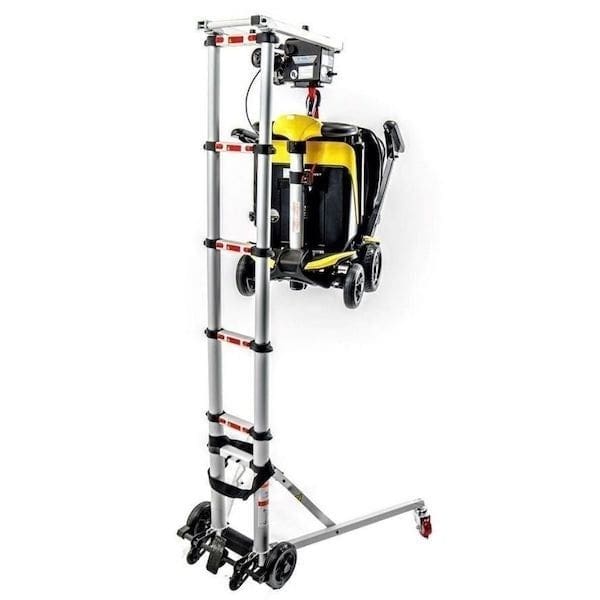 Hercules Scooter Lift Yellow Standing Back View