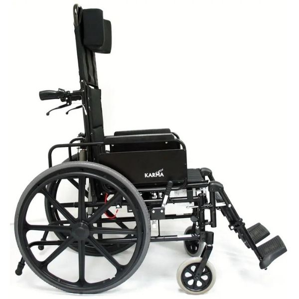 Karman KM5000F Recliner Wheelchair Side  Wheel View