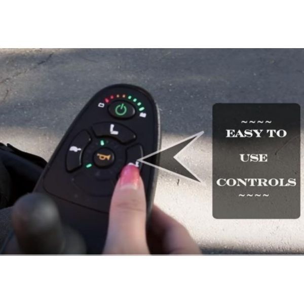 Karman XO-202 Full Stand Up Power Chair Controller View