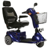 Merits Health S131 Pioneer 3 Mobility Scooter Blue Front Right View