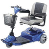 Merits Health S235 Pioneer 1 Three Wheel Mobility Scooter Blue Left Side View