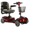 Merits Health S245 Pioneer 2 Four Wheel Mobility Scooter Red Right Side View