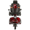 Merits Health S331 Pioneer 9 Three Wheel Mobility Scooter Red Front View