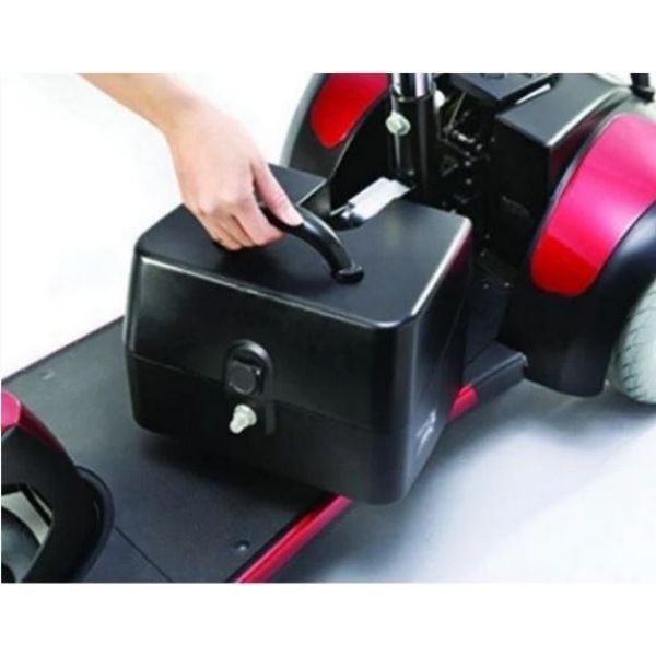 Merits Health S539 Mini Coupe 3 Wheel Mobility Scooter Battery View