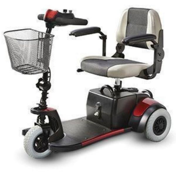 Merits Health S539 Mini Coupe 3 Wheel Mobility Scooter Front Side View