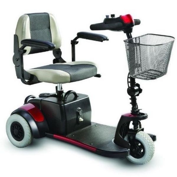 Merits Health S539 Mini Coupe 3 Wheel Mobility Scooter Right Side View