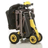 Merits Health S542 Yoga 4 Wheel Mobility Scooter Yellow Folded View