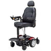 Merits Health Vision Sport Lift P326D Electric Wheelchair Red Front Left Side View