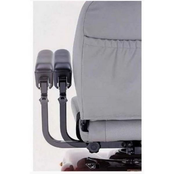 Merits P301 Gemini Heavy Duty Electric Wheelchair Armrest Back View