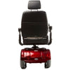 Merits P301 Gemini Heavy Duty Electric Wheelchair Red Back View