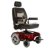 Merits P301 Gemini Heavy Duty Electric Wheelchair Red Right Side View