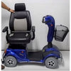 Merits Pioneer 4 Mobility Scooter Blue Adjustable Seat View