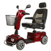 Merits Pioneer 4 Mobility Scooter Red Front left Side View