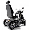 Merits Silverado Extreme 4 Wheel All Terrain Mobility Scooter Black Back View