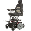 Merits Vision Super P327 Power Wheelchair Red Front Lift Left Side View 