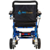 Pathway Mobility Geo Cruiser DX Lightweight Folding Power Wheelchair Blue Back View