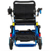 Pathway Mobility Geo Cruiser DX Lightweight Folding Power Wheelchair Blue Front View