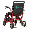 Pathway Mobility Geo Cruiser DX Lightweight Folding Power Wheelchair Red Back Side View