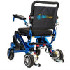 Pathway Mobility Geo Cruiser Elite EX Foldable Power Wheelchair Blue Back View