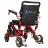 Pathway Mobility Geo Cruiser Elite EX Foldable Power Wheelchair Red Back Side View