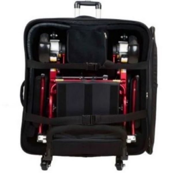 Pathway Mobility Geo Cruiser Elite EX Foldable Power Wheelchair Storage View