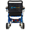 Pathway Mobility Geo Cruiser Elite LX Folding Electric Wheelchair Blue Back View