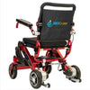 Pathway Mobility Geo Cruiser Elite LX Folding Electric Wheelchair Red Back Side View