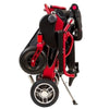 Pathway Mobility Geo Cruiser Elite LX Folding Electric Wheelchair Red Folded View