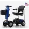 Patriot 4-Wheel Mobility Scooter Blue Front Side View