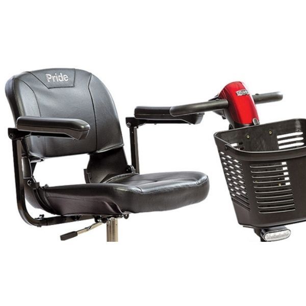 Pride Go-Go Elite Traveller Plus 3 Wheel Scooter Seat View