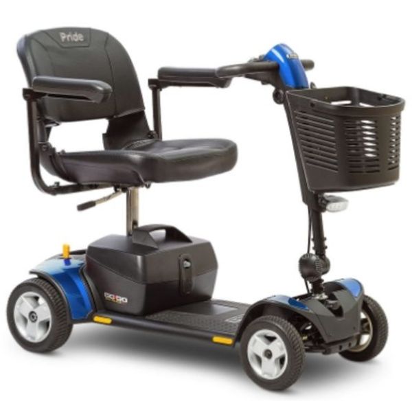 Pride Go-Go Elite Traveller Plus 4 Wheel Scooter SC54 Blue Right View