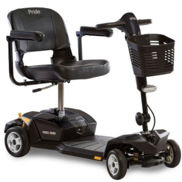 Pride Go-Go LX With CTS Suspension 4 Wheel Scooter SC54LX Onyx Black Right View