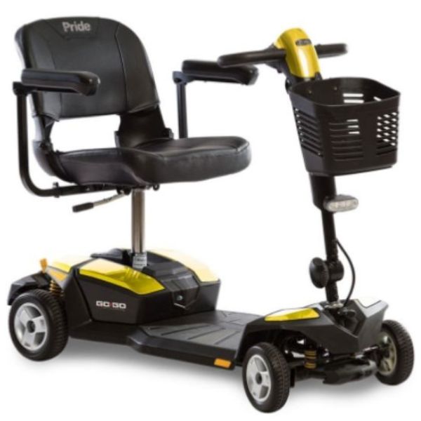 Pride Go-Go LX With CTS Suspension 4 Wheel Scooter SC54LX Orion Yellow Right View
