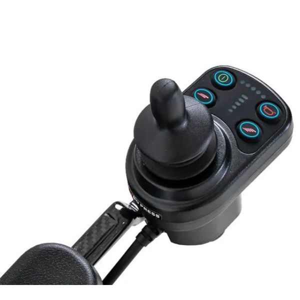Pride Jazzy Carbon Travel Lite Power Chair Joystick View