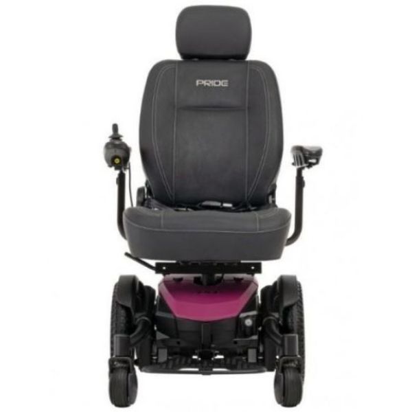 Pride Jazzy EVO 613 Power Wheelchair Sugar Plum Front View