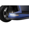 Pride Maxima Heavy Duty 3 Wheel Mobility Scooter Blue Front Headlight View