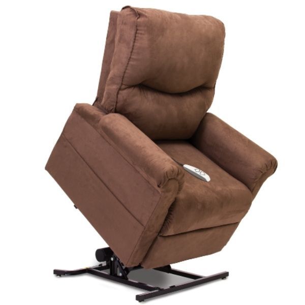 Pride Mobility Essential Collection 3-Position Lift Chair LC-105 Cocoa Micro-Suede Standing View