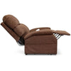Pride Mobility Essential Collection 3-Position Lift Chair Walnut Cloud 9 Side View