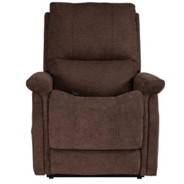 Pride Mobility Viva Lift Metro Infinite-Position Lift Chair PLR-925M Saville Brown Seat Front View