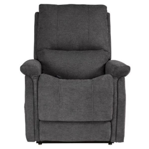 Pride Mobility Viva Lift Metro Infinite-Position Lift Chair PLR-925M Saville Grey Front Seat View