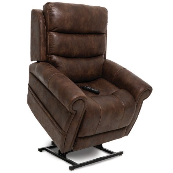 Pride Mobility Viva Lift Tranquil Infinite-Position Lift Chair PLR-935 Astro Brown Standing View