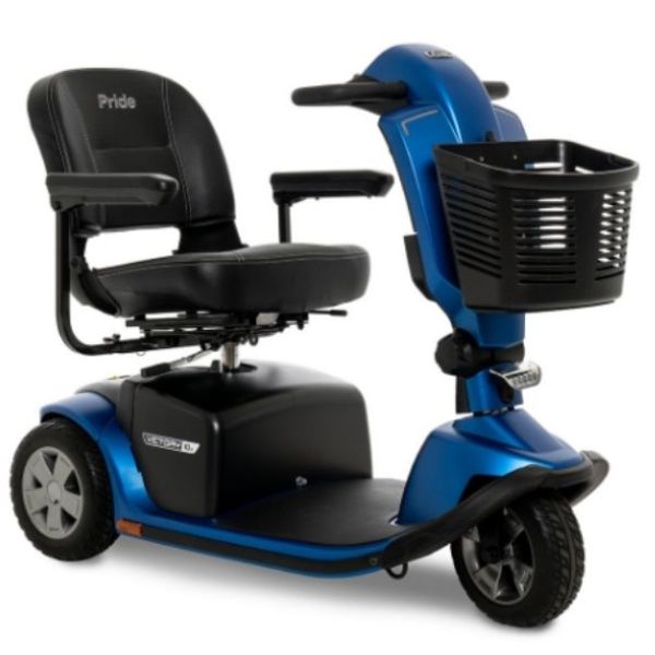 Pride Victory 10.2 Mid-Size Bariatric 3-Wheel Scooter SC6102 Blue Front View
