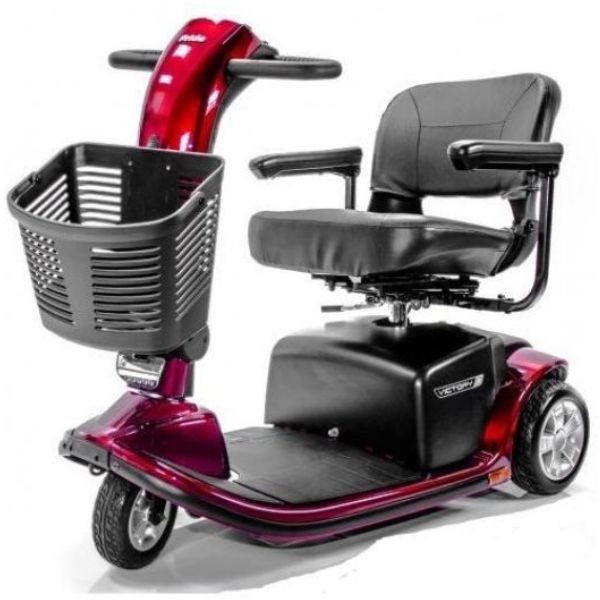 Pride Victory 9 3-Wheel Scooter SC609 Red Left View