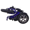 RMB Protean Folding 3 Wheel Mobility Scooter Blue Folded View