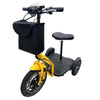 RMB Protean Folding 3 Wheel Mobility Scooter Yellow Front Side View