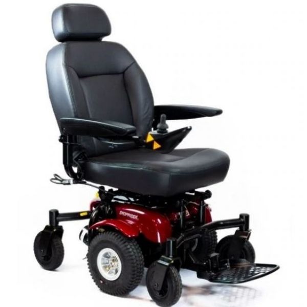 Shoprider 6Runner 10 Power Wheelchair Red Front Side View