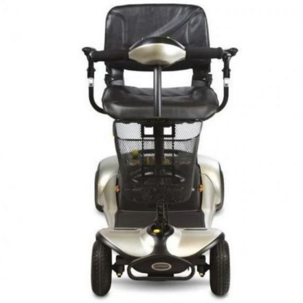 Shoprider Dasher 4 Wheel Portable Scooter Silver Front View