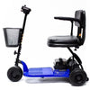 Shoprider Echo 3-Wheel mobility scooter Blue Left Side View